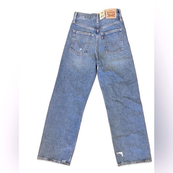 LEVIS 1990s Y2K Skater Rib Cage Straight Leg Denim Jeans NWT size 25 - Picture 2 of 3